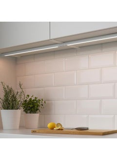 ماركة غير محددة شريط إضاءة LED لأرضية العمل/الجناح مع مستشعر، قابل للتعتيم باللون الأبيض، 60 سم  - Image 3