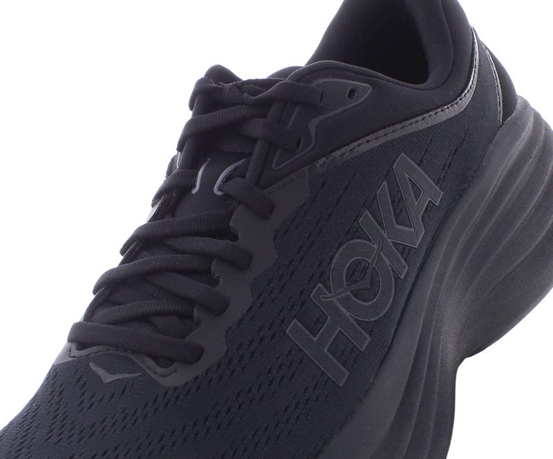Hoka Men's Bondi 8 Sneaker, Black/Black, 7 - Image 3