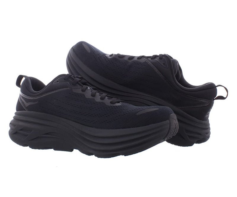 Hoka Men's Bondi 8 Sneaker, Black/Black, 7 - Image 4