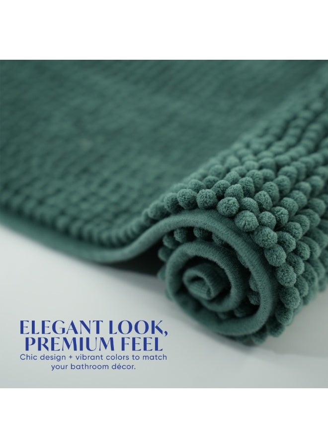 DIVEENAS Diveena's Non-Slip Bathroom Mat – 40x60cm Super Soft Microfiber Bath Mat, Quick-Dry & Machine Washable Bath Rug for Bathroom or Powder Room & Home | Sea Green - Image 4