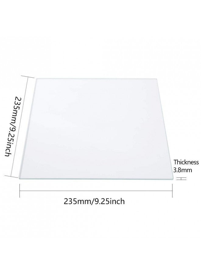 Sovol Glass Printer Bed 235x235x3.8mm Borosilicate Glass 3D Printer Glass Print Platforms for Ender 5 Ender 3 Ender 3 Pro Ender 3 V2 Ender 3 S1 Ender 3 S1 pro - Image 2