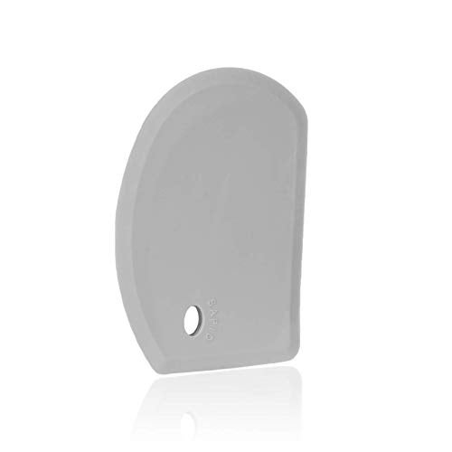 Sapid Flexible Curved Edge Silicone Bowl Scraper598x43 Food Grade Dough Scraper for Baking Sourdough Bread Cake Multipurpose Kitchen Dish Scrapers Easy to Clean 1 Gray