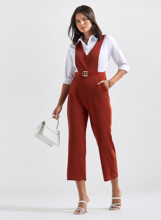 Splash FAV Jumpsuit with V-neck and Pockets - Image 2