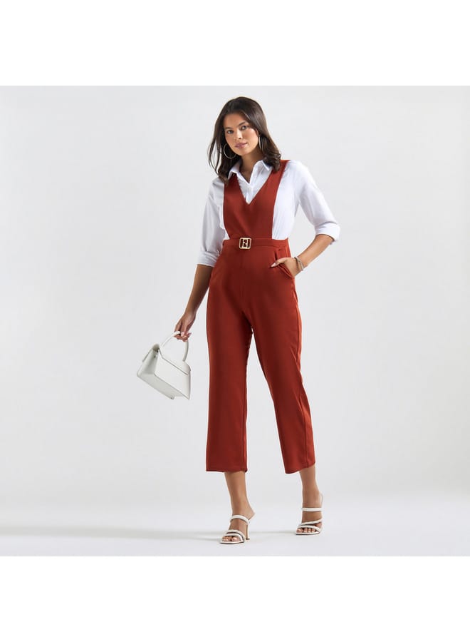 Splash FAV Jumpsuit with V-neck and Pockets - Image 2