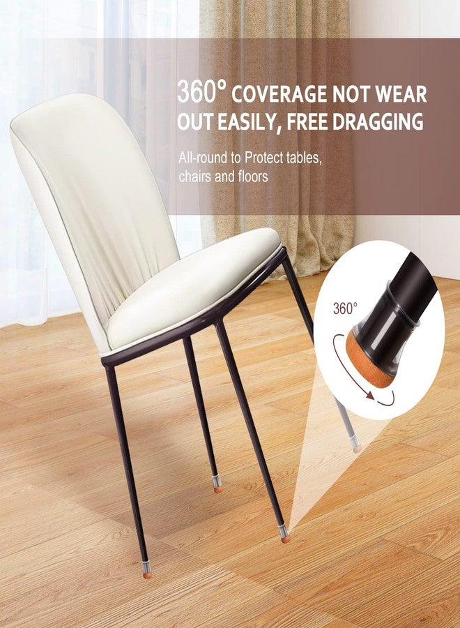 YOZON Chair Leg Floor Protectors Chair Leg Protectors for Hardwood Floors Felt Silicone Caps Strengthen Bottom Protection Anti-Scratch Reduce Noise 16 Pack Clear Round Small Fit 1/2" to 3/4" (14-19mm) - Image 3