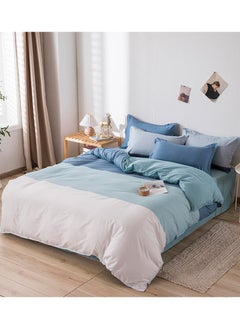 Sharpdo 4Piece Bed Sheet Set Polyester Soft Quilt Cover With 1Quilt Cover 200x230 cm 1 Flat Sheet and 2 Pillowcases  - Image 2