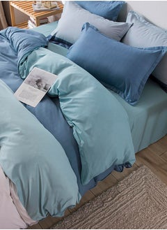 Sharpdo 4Piece Bed Sheet Set Polyester Soft Quilt Cover With 1Quilt Cover 200x230 cm 1 Flat Sheet and 2 Pillowcases  - Image 3