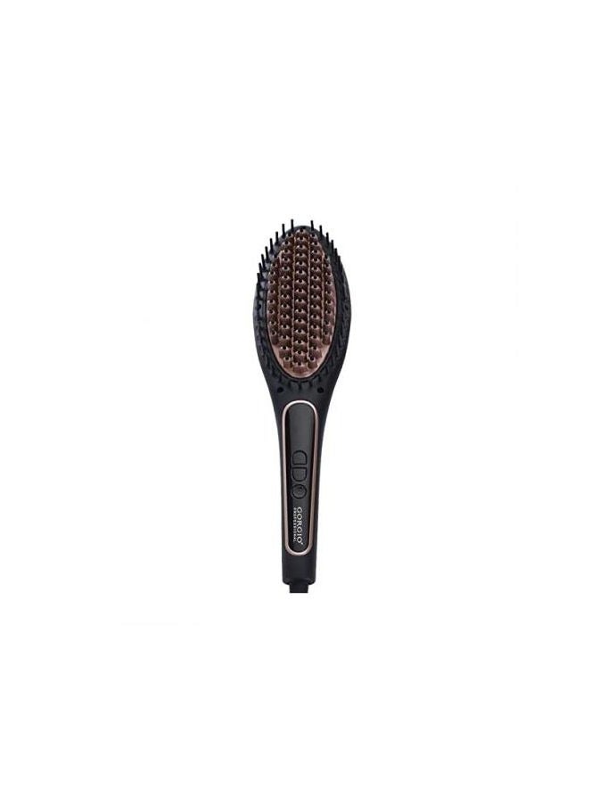 Sokany Hair Straightener Brush with LCD Display, Ionic Heat, 750°F, Black, 100W Leaves You With Silky Smooth Hair in Minutes - Image 4
