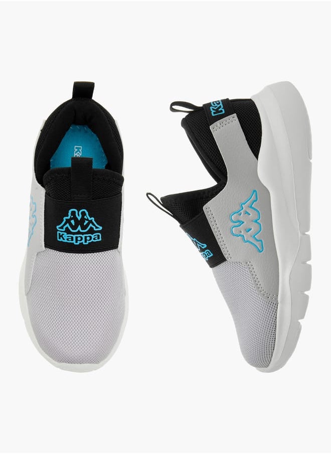 Kappa Boys' Logo Detail Slip-On Sports Shoes with Pull Up Tab  - Image 1