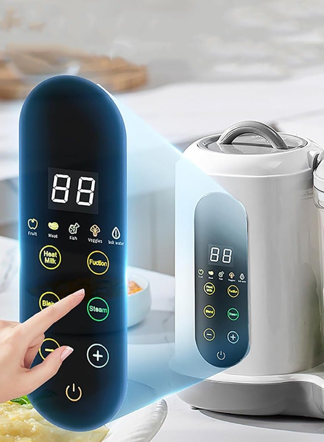 Garlo Baby Food Maker, Multi Food Processor, Baby Food Steamer and Food Puree Blender in-One, Food Mills Machine with Glass Food Container and Dinner Plate, Auto Cooking & Grinding  - Image 3