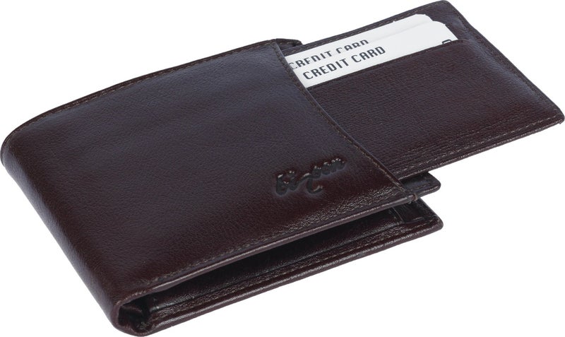 Bizoon 100% Leather Men's Wallet with Coin Pocket and Card Holder 2003  - Image 3