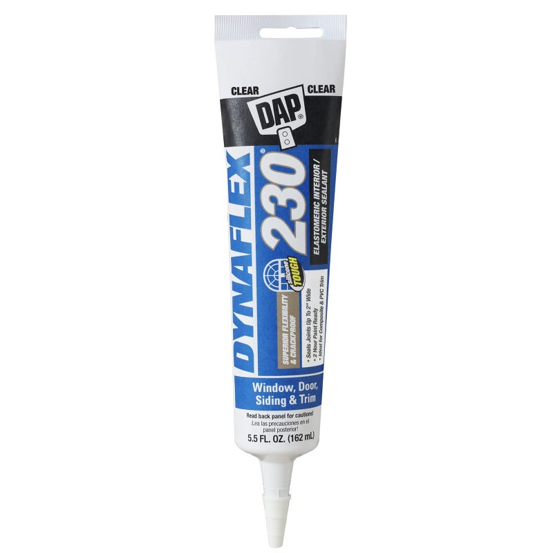 DAP Dynaflex 230 Premium Elastomeric Sealant, Clear, 5.5 Oz (7079818860) - Image 1