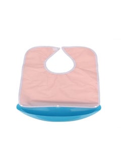 Thoraya Adult Elder Detachable Bib Waterproof Three-Dimensional Eating Disability Aid Burp ClothPink  - Image 1