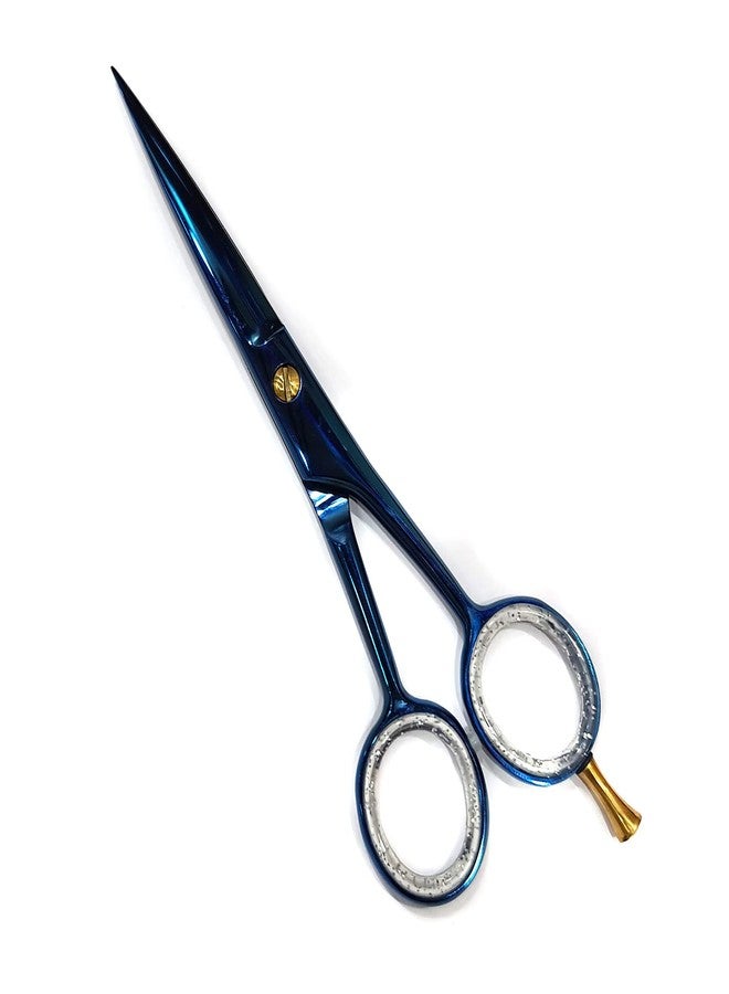 Foreign Holics 6.5" Stainless Steel Professional Hair Cutting Hair Grooming Scissors for Women and Men (Blue Titanium) - Image 1