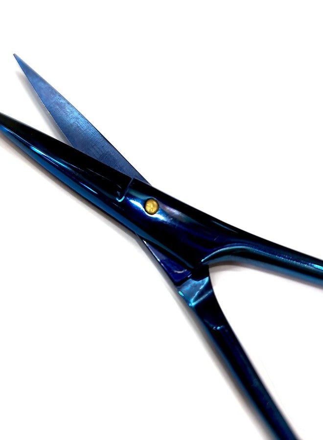 Foreign Holics 6.5" Stainless Steel Professional Hair Cutting Hair Grooming Scissors for Women and Men (Blue Titanium) - Image 3