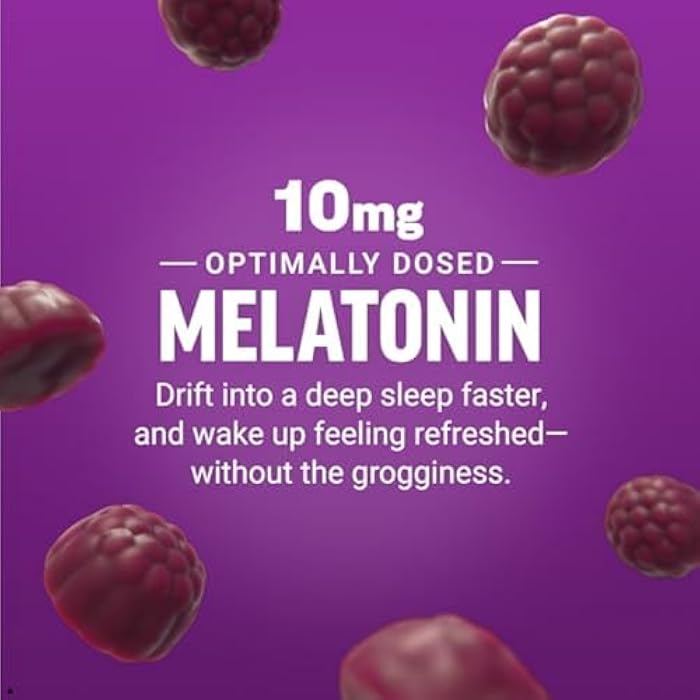 Force Factor Somnapure Gummies with Melatonin for Adults, Non-Habit-Forming Sleep Aid Supplement for Deep Sleep, Stay Asleep Longer, Wake Up Refreshed, Dream Berry Flavor, 120 Count (Pack of 1) - Image 3