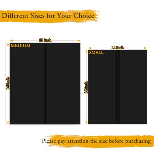 AKONEGE 3PCS Small Trifold Poster Board, 21 x 14 Inches Black Corrugated Cardboards Mini Tri Fold Poster Boards for School Projects, Science Fair, Business Presentations, Exhibitions, Event Display - Image 3