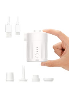 Portable Air Pump for Inflatables, Electric Air Pump 4000mAH Battery Rechargeable Pump Ultra-Mini Inflator/Deflator Pump for Air Mattress Swimming Rings Bed Pool Toy Vacuum Storage Bags