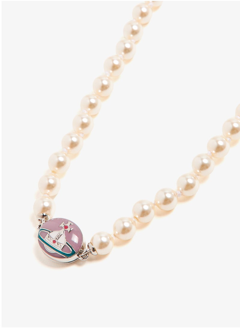 Vivienne Westwood Saturn Pearl Necklace  - Image 2