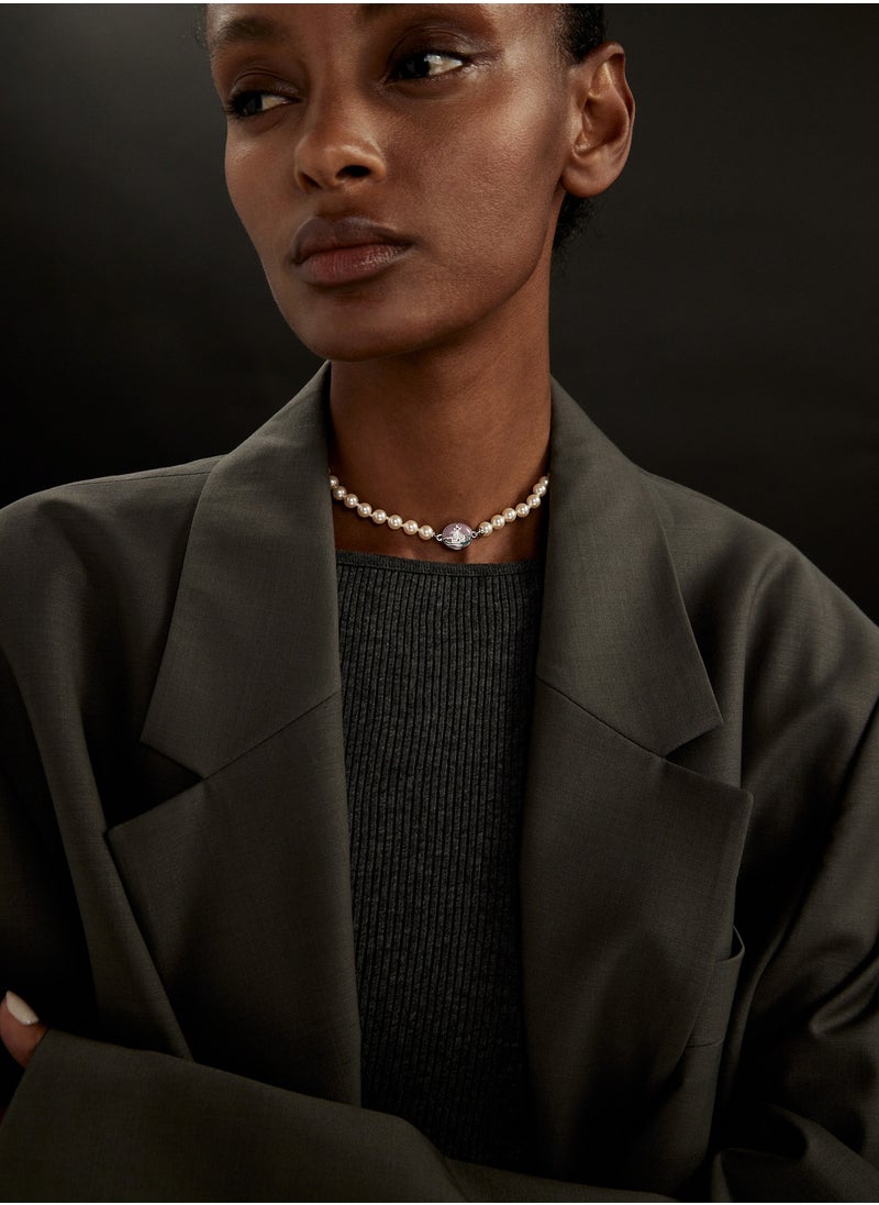 Vivienne Westwood Saturn Pearl Necklace  - Image 4
