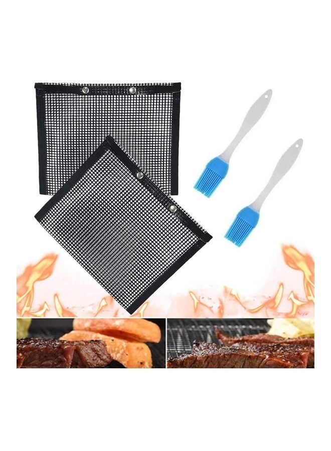 نيبمينينت أكياس مضادة للالتصاق من قطعتين لأغراض الشواء مع فرشاة متعدد الألوان - Image 1