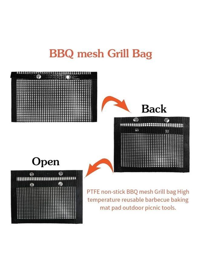 نيبمينينت أكياس مضادة للالتصاق من قطعتين لأغراض الشواء مع فرشاة متعدد الألوان - Image 2