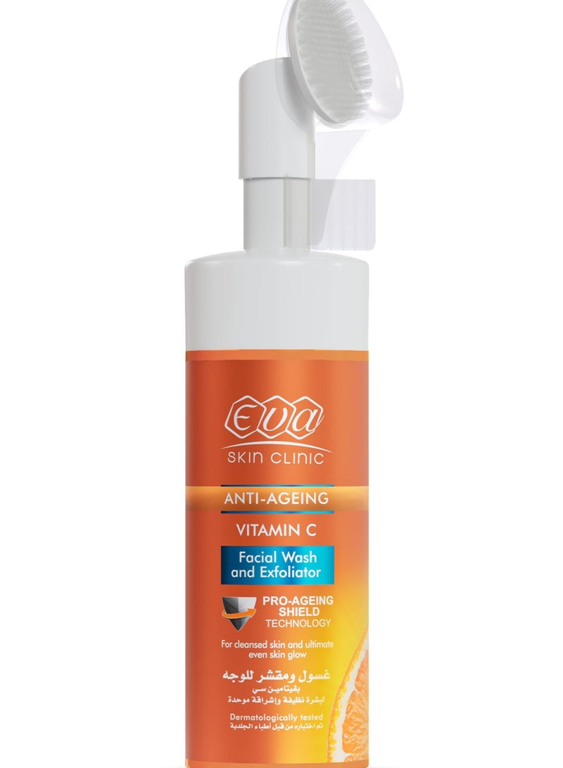 Eva Anti Aging Vitamin C Facial Wash And Exfoliator 150Ml