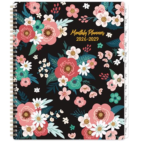 Tersus 2026-2029 Monthly Calendar/Planner - 3 Year Planner from JULY 2026 - JUNE 2029, 9'' x 11'', 3 Year Calendar Planner with Monthly Tabs, Two-Side Pocket, Contacts Pages, Notes Pages - Image 1