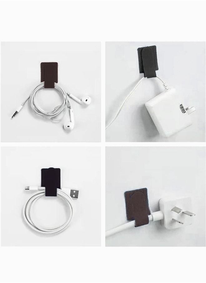 WooFree - 5 Meters Cable Fastening Tape and 8 Pieces Velcro Cable Organizer Clips Cable Management Package - Image 1