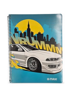 Maxi دفتر ملاحظات حلزوني مقاس A4 مكون من 3 قطع، 100 ورقة، بتصميمات متنوعة  - Image 3