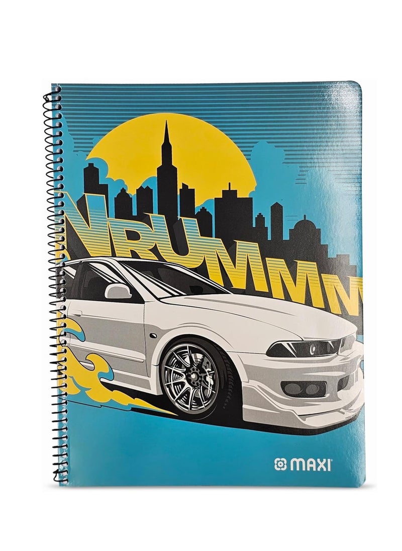 Maxi - 3-Piece A4 Size Spiral Notebook 100 Sheets Assorted Designs - Image 1