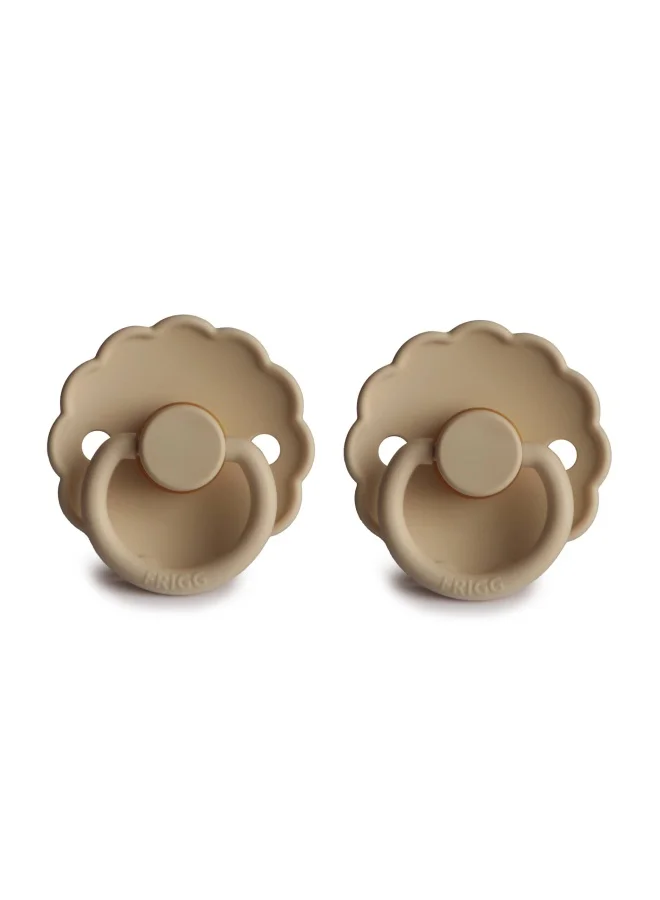 فريج Daisy Latex Baby Pacifier 0-6M 2-Pack Croissant -Size 1