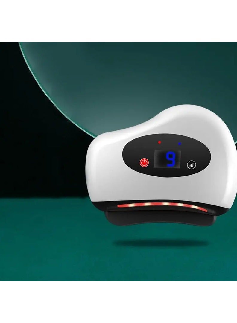 DubaiGallery أداة كشط الوجه الكهربائية الذكية لوح كشط الحجر فرشاة المسارات ماكينة تدليك الجمال للوجه جهاز تنظيف ساخن بدرجة حرارة ثابتة - Image 1