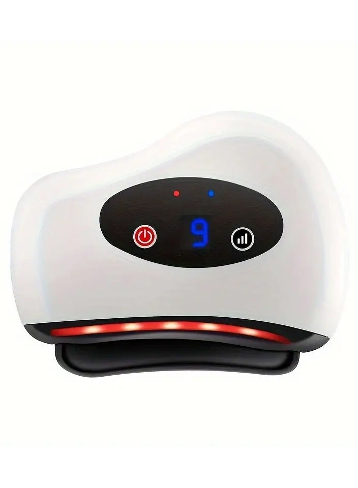 DubaiGallery أداة كشط الوجه الكهربائية الذكية لوح كشط الحجر فرشاة المسارات ماكينة تدليك الجمال للوجه جهاز تنظيف ساخن بدرجة حرارة ثابتة - Image 2