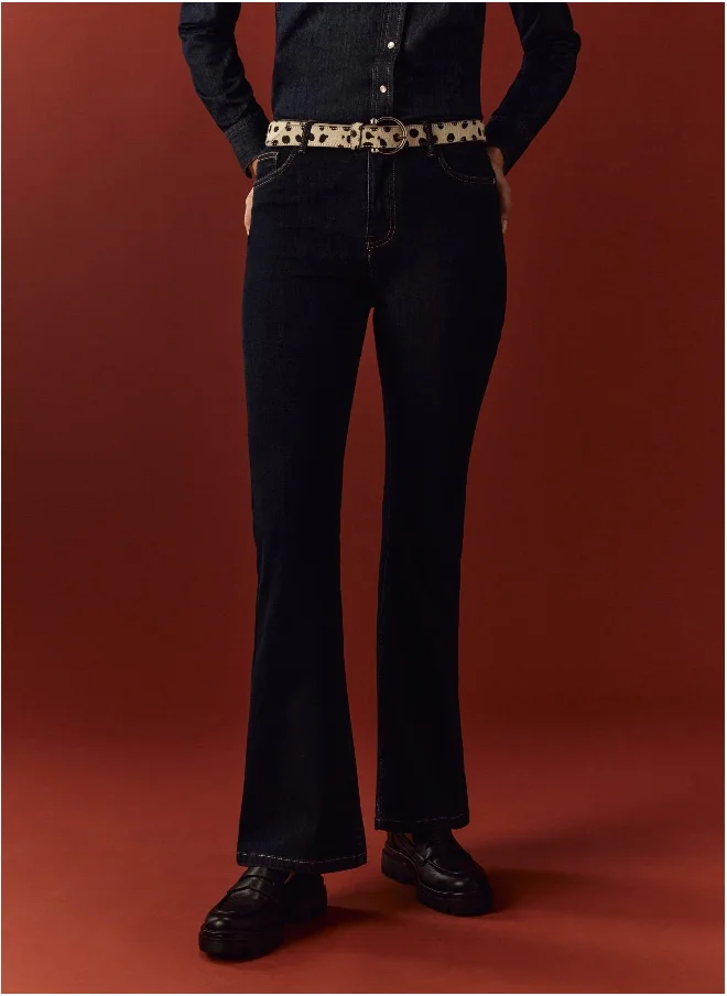 او في اس OVS Womens Piombo Boot Cut Jeans With Five Pockets