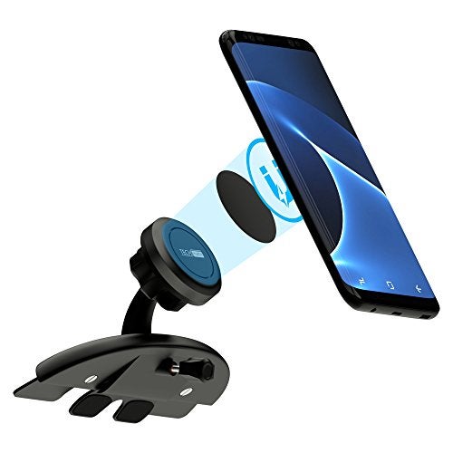 TechMatte MagGrip Universal Magnetic CD Slot Car Mount with Extra Strong Magnetic Grip (1 Pack) - Image 3