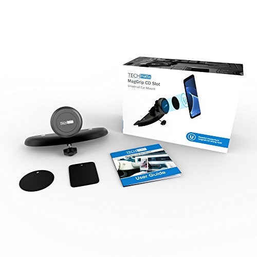 TechMatte MagGrip Universal Magnetic CD Slot Car Mount with Extra Strong Magnetic Grip (1 Pack) - Image 5