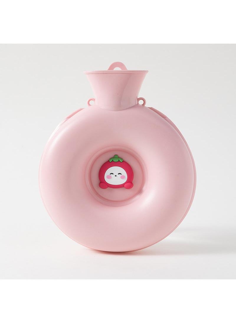 Y&D Doughnut Warm Water Bag Mini Portable Hot Hand Bag Waterflooding PVC Bag 600ml  - Image 1