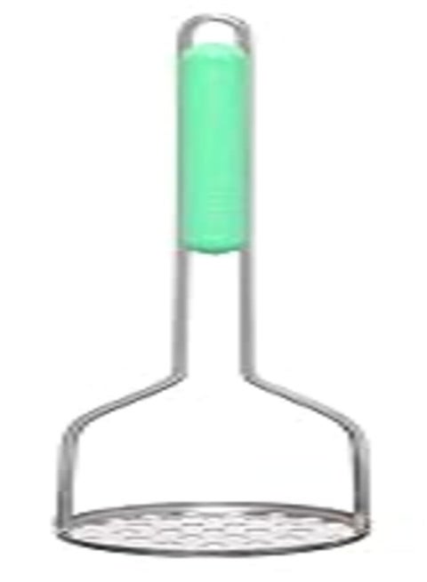 Jasmine stainless steel potato vegetable masher, multicolor