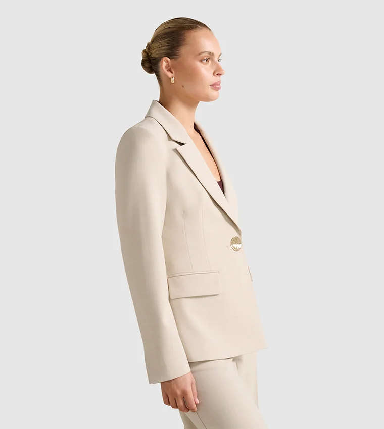 forever new Lulu Gold Button Blazer