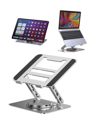 Laptop Stand for Desk with 360° Rotating Base, Multi-Angle Adjustable Laptop Stands, Foldable Laptop Riser Compatible with 10 to 15.6 Inches PC Computer - pzsku/Z695D8F938789F6426B56Z/45/1750324021/d9e50d02-8699-410c-b533-1845b75dfb45