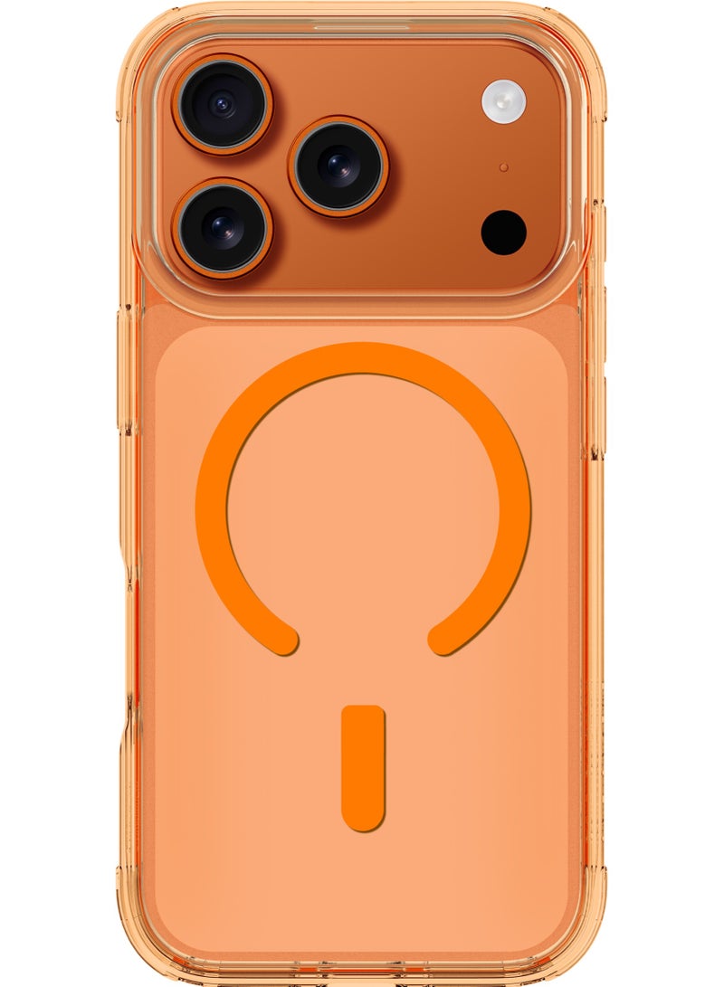 MINIMAL MAG [7.7Feet] Drop Proof designed for iPhone 17 Pro MAX case cover compatible with MagSafe - Orange