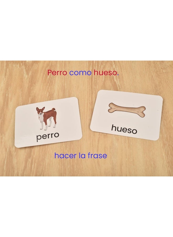 BOHS BOHS Spanish Literacy Wiz Spelling Game  Espanol Lower Case 60 Flash Cards  Preschool Language Learning Educational Toys  - Image 4