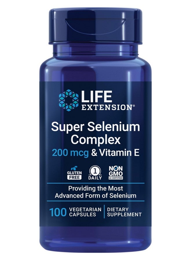 Life Extension Super Selenium Complex with Vitamin E - Cellular Health & Longevity Support - Gluten-Free, Non-GMO, Vegetarian -100 Capsules(Pack of 1) - Image 1