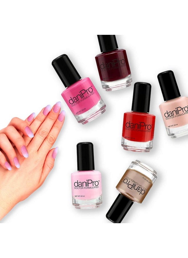 CoCo-Shop Danipro Doctor Formulated Nail Polish Hot Pink Promotes Healthier Stronger Nails Biotin And Vitamins A & E Toxinfree Super Quick Drying  - Image 2