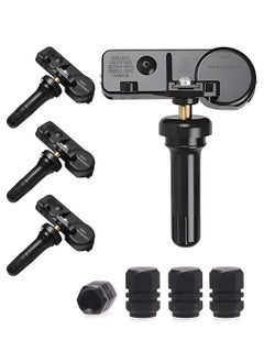 LUCKIER 13586335 315MHZ GM tire pressure monitoring system (TPMS) sensor replacement (4-Pack) suitable for Buick GMC Chevrolet Cadillac Replace#13598771, 13598772, 13581558, 20923680 (with metal tire cover)  - Image 1