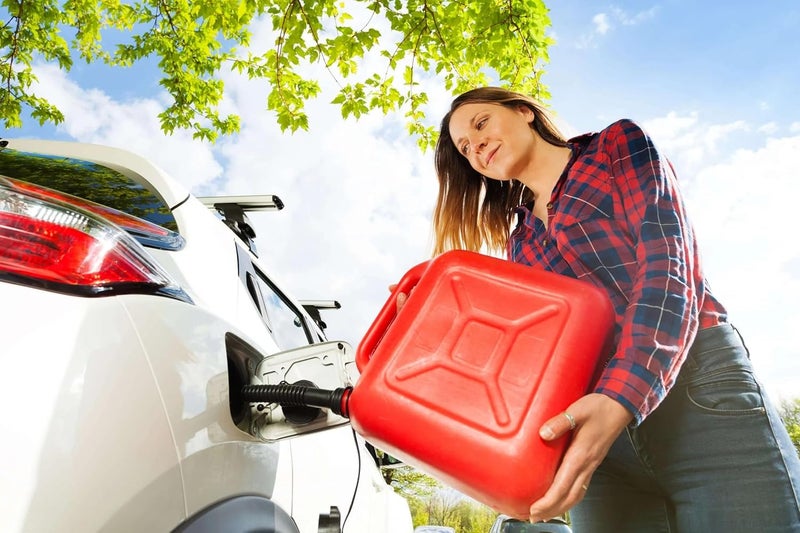 Duravel Most item matching trendy design Duravel Jerry Can - 20 Litre- Fuel Can Container for Oil Petrol Diesel Storage Moving Red Cans, UN Regulations Approved Heavy Duty Backup Petrol Tanks Mount for Motorcycle SUV ATV Most Cars Labor saving - Image 5