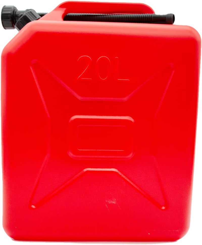 Duravel Most item matching trendy design Duravel Jerry Can - 20 Litre- Fuel Can Container for Oil Petrol Diesel Storage Moving Red Cans, UN Regulations Approved Heavy Duty Backup Petrol Tanks Mount for Motorcycle SUV ATV Most Cars Labor saving - Image 1