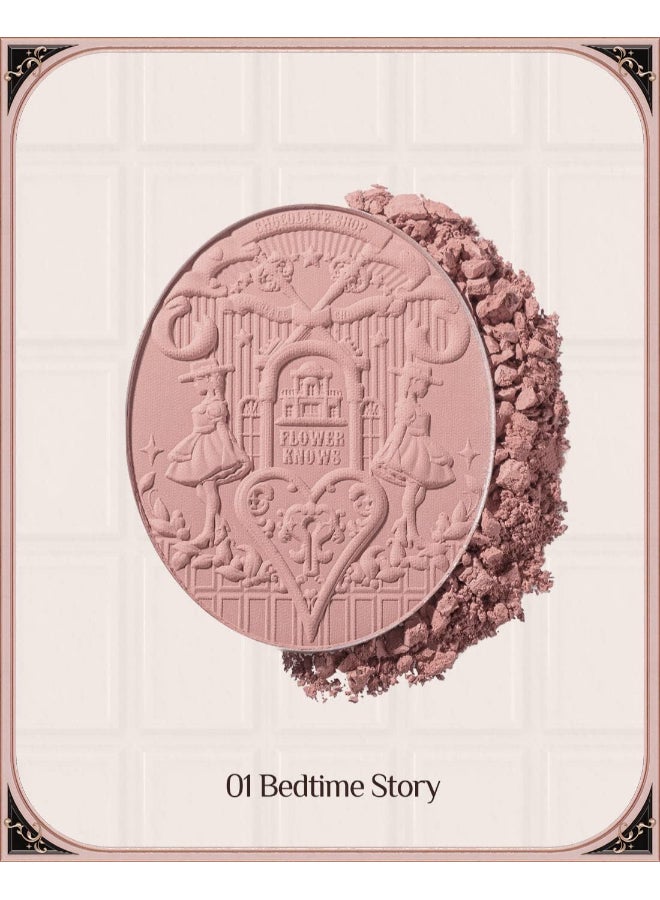 Flower Knows Chocolate Wonder-Shop Embossed Blush 01 Bedtime Story - Image 2