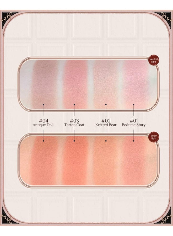 Flower Knows Chocolate Wonder-Shop Embossed Blush 01 Bedtime Story - Image 3